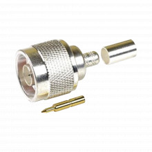 Ttcon532 Epcom Titanium Conector N Macho Para 75 Ohm De Anil