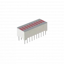 10801184nd Syscom Barra Grafica De 10 Segmentos LED Rojos Ti