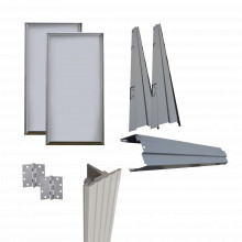 5043d Assa Abloy Kit Puerta Doble Metalica Galvanizada 6 Ft