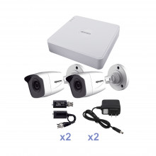 Kestxlt2bw Epcom KIT TurboHD 720p / DVR 4 Canales / 2 Camara