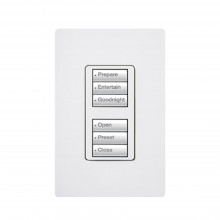Rrdw3bdwh Lutron Electronics Botonera Con 6 Botones 3 Para