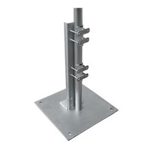 Slmba4g Syscom Towers Base Recta Reforzada Galvanizada Para