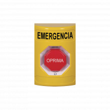 Ss2209emes Sti Boton De Emergencia En Espanol Color Amaril