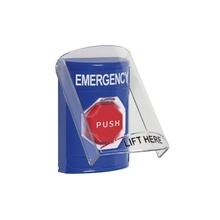 Ss24a2emen Sti Boton De Emergencia En Ingles Con Tapa Protec