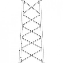Ssv7n Rohn Seccion 7 Intermedia Para Torre Autosoportada Lin