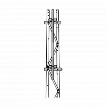 Trystfmu13 Trylon Mastil 2-3/8 X 1.8 M Para Montaje En Cara