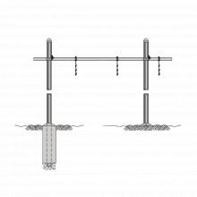 Wgbs121014 Rohn Guia De Cable Horizontal Tipo Puente Sencill
