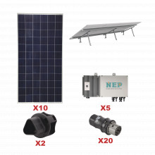 Kit10bdm600lv127 Epcom Kit Solar Para Interconexion De 5.5 K