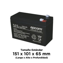 Pl912 Epcom Powerline Bateria AGM/VRLA De 12 Vcd 9 Ah UL