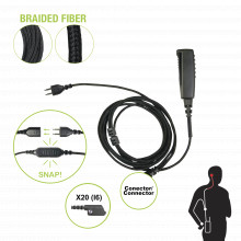 Snp2w20bf Pryme Cable Para Microfono Audifono SNAP Intercamb