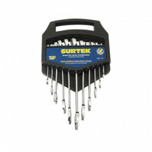 SYSF06S Surtek Juego de llaves combinadas en rack con 11 pi