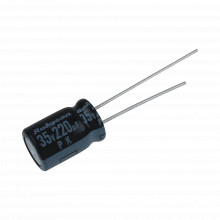 0220m0035v Syscom Capacitor Electrolitico Radial De Aluminio