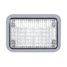 65bzw Code 3 Luz Perimetral LED Clara 4x6 Con Bisel rojo