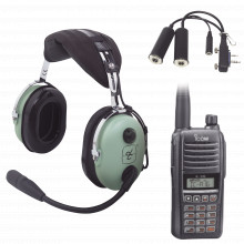 Ica1621kit Icom Kit Radio Portatil Aereo Icom Con Auricular
