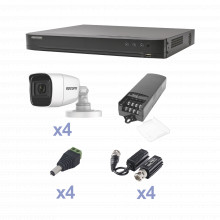 Kevtx8t4bga Hikvision KIT TurboHD Con Audio 1080p / DVR 4 Ca