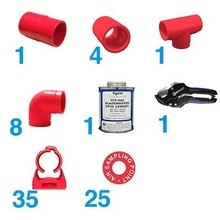 Rp5200 Safe Fire Detection Inc. Kit De Tuberia Para Detector