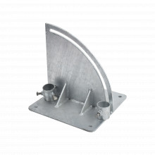Slmba8g Syscom Towers Base Para Mastil Con Ajuste De Angulo.