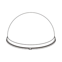 Z6309021001a Hanwha Techwin Wisenet Burbuja Cristalina Para