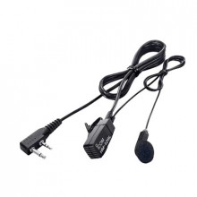 Hm128l Icom Audifono / Microfono Con Broche Para La Solapa m