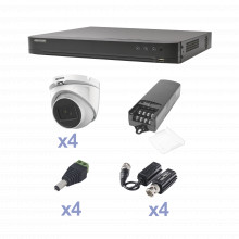 Kevtx8t4ega Hikvision KIT TurboHD Con Audio 1080p / DVR 4 Ca