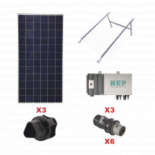 Kit3bdm600lv127 Epcom Kit Solar Para Interconexion De 1.65 K