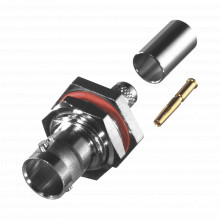 Rfb1717 Rf Industriesltd Conector BNC Hembra Para Chasis En