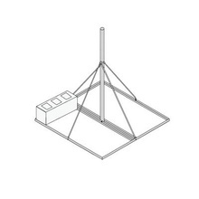 Sbnp901 Syscom Towers Base No Penetrante De 0.9 X 0.9 M Con