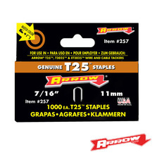 T25716 Arrow Grapa Tipo U 7/16. Caja Con 1000 Grapas Para ET