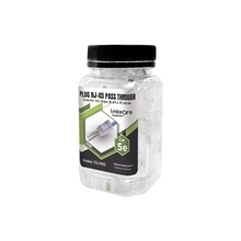 Tc5pass Linkedpro Bote Con 100 Plugs Pass Through RJ45 Cat5e