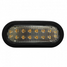 X3965a Ecco Luz Direccional LED Ovalada Ambar Con Montaje De