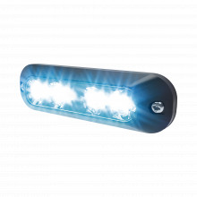 Xtp4mcbw Code 3 Luz Auxiliar Con 4 LEDs Color Azul-claro roj
