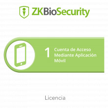 Zkbsapp1 Zkteco Licencia Para ZKBiosecurity Para 1 Cuenta De