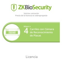 Zkbsparklprprj Zkteco Licencia De PROYECTOS Para ZKBiosecuri