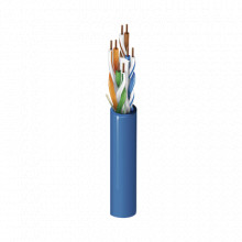 2412 Belden Cable Cat6 tipo UTP color azul de 305 m para