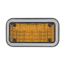 45bza Code 3 Luz Perimetral 3X7 Y LED Ambar Con Bisel claro