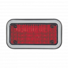 45bzr Code 3 Luz Perimetral 3X7 Y LED Rojos Con Bisel claro