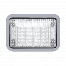 65bzw Code 3 Luz Perimetral LED Clara 4x6 Con Bisel rojo
