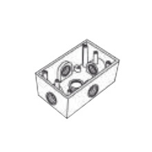 Rr2748 Rawelt Caja Condulet FS De 1 25.4 Mm Con Cinco Boc