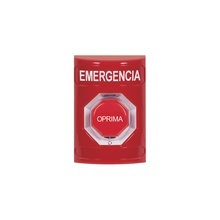 Ss2009emes Sti Boton De Emergencia En Espanol Color Rojo