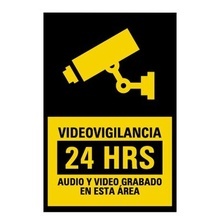 Syscalvid Syscom Etiqueta De Videovigilancia En Vinil Adhesi
