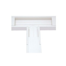 Tek100t Thorsman Seccion En T Color Blanco De PVC Auto Extin