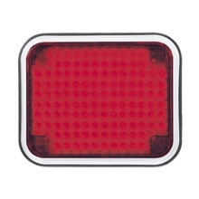 85bzr Code 3 Luz Perimetral LED Roja 7x9 Con Bisel rojo