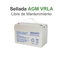 Pl10012 Epcom Powerline Acumulador Tecnologia VRLA AGM 12 V