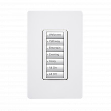 Rrdw7bwh Lutron Electronics Teclado Seetouch 7 Botones Prog