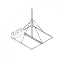 Sbnp901 Syscom Towers Base No Penetrante De 0.9 X 0.9 M Con