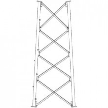 Ssv8n Rohn Seccion 8 Intermedia Para Torre Autosoportada Lin