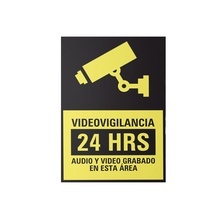 Sysletvid10 Syscom Letrero De Videovigilancia En Poliestiren