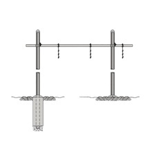 Wgbs121014 Rohn Guia De Cable Horizontal Tipo Puente Sencill