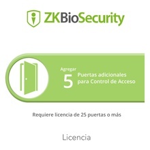 Zkbsac5add Zkteco Licencia Para ZKBiosecurity Permite Agrega