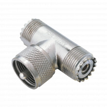 831t Syscom Adaptador En T AMPHENOL De UHF Macho PL-259 A